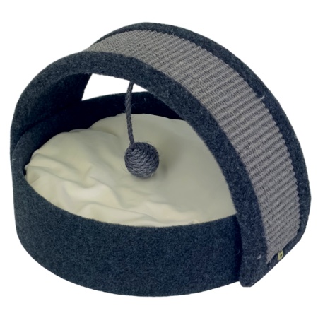 Когтеточка-лежак 40х42х30 см, графит