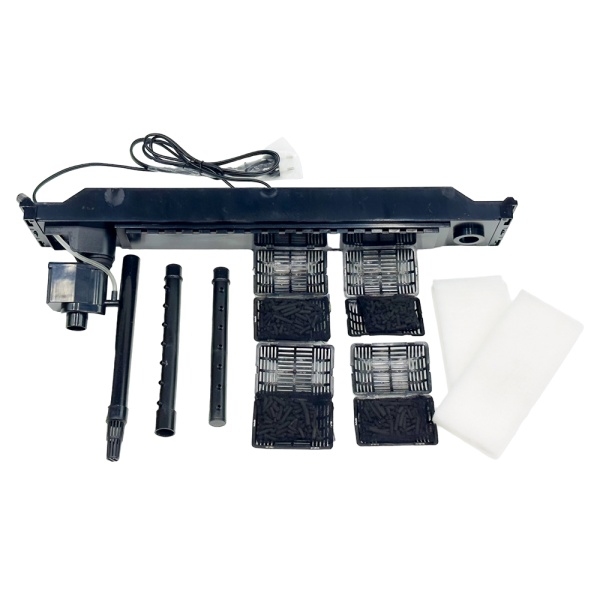 Аквариум с тумбой Boyu EC-600 панорамный, 66 л, с фильтром и LED-лампой, черный