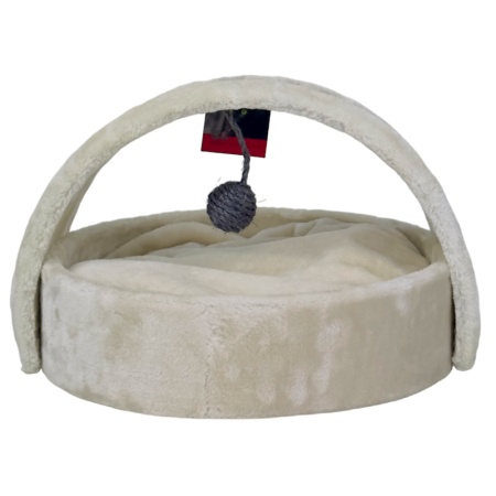 Когтеточка-лежак 40х42х30 см, кремовый