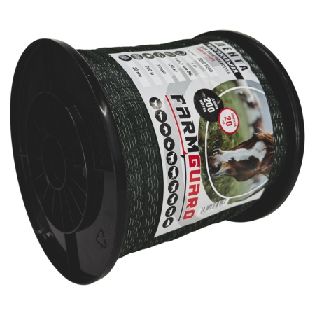 Лента для электропастуха FarmGuard зеленая 20 мм / 200 м