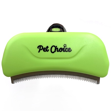 Дешеддер L с дугообразным лезвием 100 мм и с кнопкой самоочистки для вычесывания шерсти животных