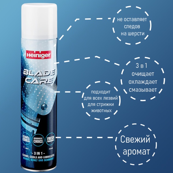 Спрей охлаждающий Heiniger Blade Care для лезвий 300 мл