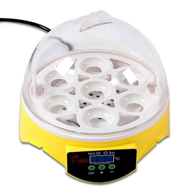 Инкубатор HHD 7 мини автоматический на 7 яиц