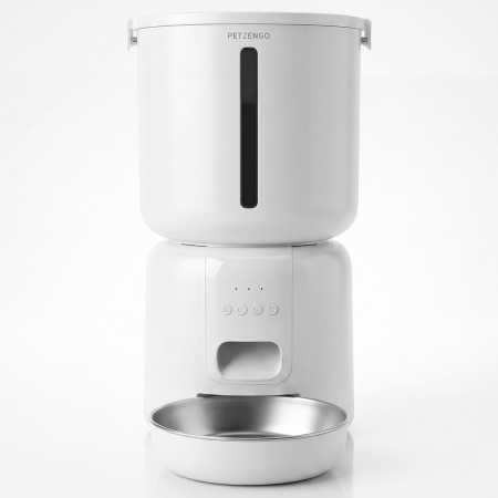 Автокормушка Petzengo PF28W Wi-Fi 4 л для сухого корма и Автопоилка фонтан Petzengo PW28 2,2 л