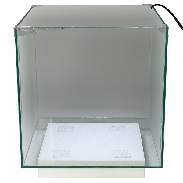 Аквариум Newa Ego LID, EL 30W, 28 л панорамный, LED освещение, белая стеклянная крышка