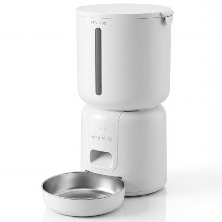 Автокормушка Petzengo PF28W Wi-Fi 4 л для сухого корма и Автопоилка фонтан Petzengo PW28 2,2 л