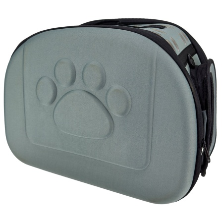 Сумка-переноска с жесткими стенками 46х29х34 см, светло-серый