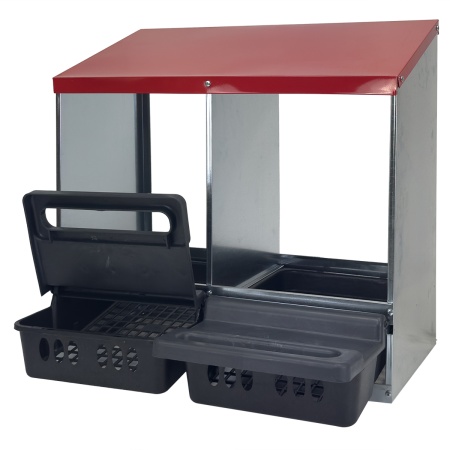 Гнездо для кур несушек 2 секция с яйцесборником