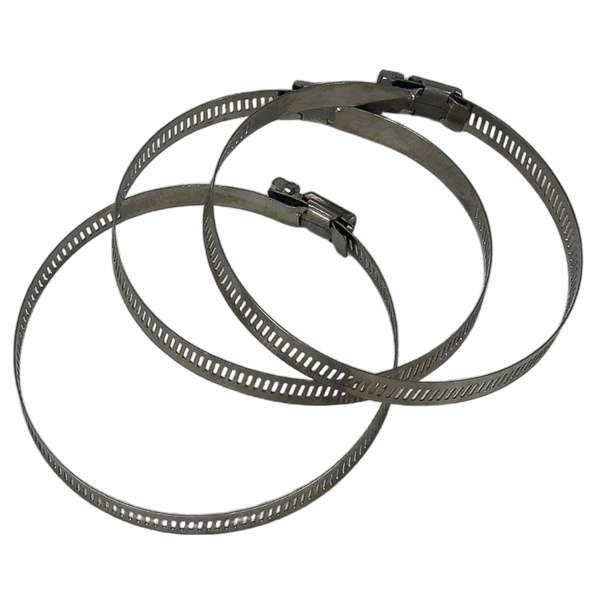 Хомуты регулируемые 6'' для шлангов гроубокса, нержавеющая сталь, 3 шт.