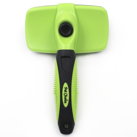 Пуходерка Pet Choice с кнопкой самоочистки 126 мм для вычесывания подшерстка кошек и собак