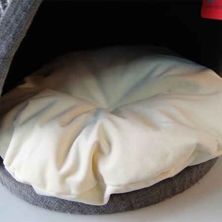 Когтеточка-домик 40х40х45 см, серый