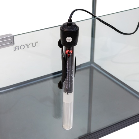 Нагреватель для аквариума Boyu DR-9150 с терморегулятором, LED индикатором и дисплеем, 150 Вт на 130-190 л