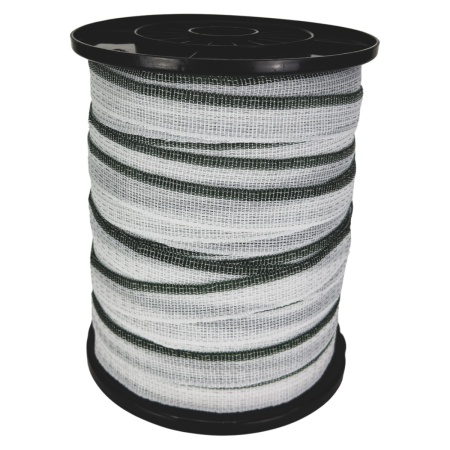 Лента для электропастуха FarmGuard зелено-белая 24 мм / 200 м