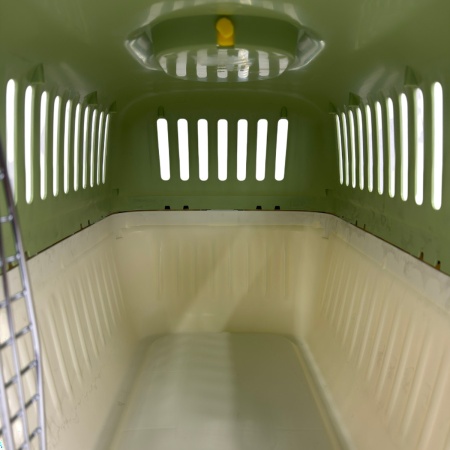 Переноска Transport 61.1x40.5x41.9 см для кошек и собак Pet Choice авиа  стандарт, зеленая 