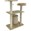 Когтеточка-комплекс с домиком 60х30х96 см, бежевый