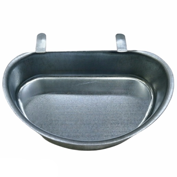 Кормушка-поилка навесная MEZZALUNA 15 см оцинкованная сталь