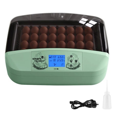 Инкубатор HHD 32 Wonegg автоматический для яиц с роликовым лотком, зеленый, на 32 яйца