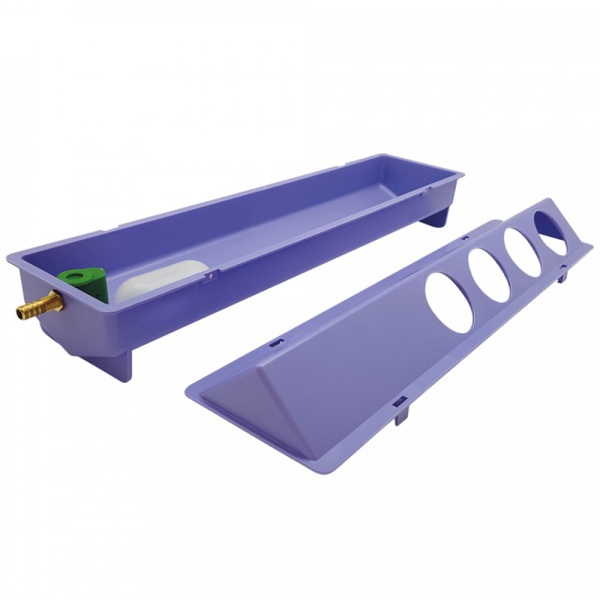 Поилка автоматическая для птиц, пластик, фиолетовая