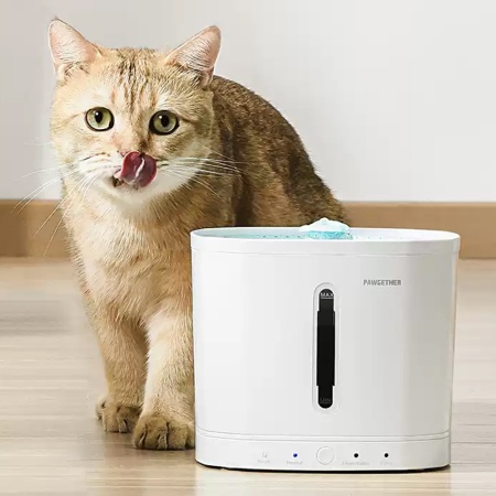 Автопоилка фонтан для собак и кошек Pawgether DRIP1T с датчиком движения, 2.5 л