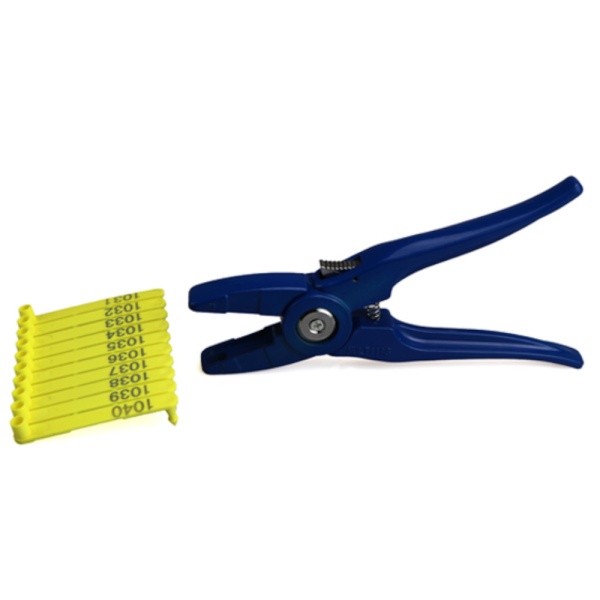 Биркач для установки ушных бирок универсальный, синий