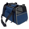 Сумка переноска складная для собак и кошек 45х30х30 см, синяя
