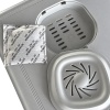 Туалет-домик с выдвижным лотком для кошек Petzengo PS-1Lg 63х44х40 см, нержавеющая сталь