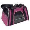 Сумка переноска складная для собак и кошек 45х30х30 см, розовая