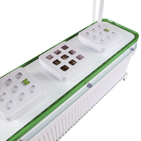 Гидропонная установка HobbyFarm DQ62003, домашний умный смарт сад, 3 ячейки с фитолампой