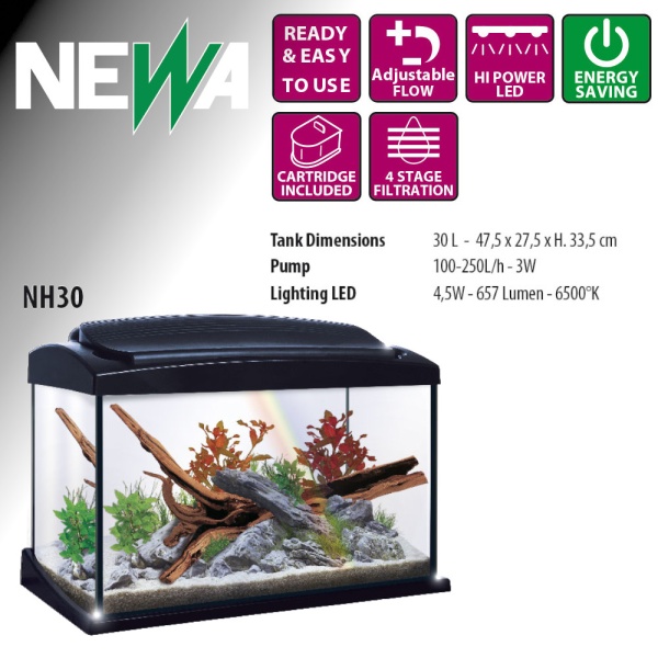 Аквариум с тумбой Newa Hobby NH 30, 30 л с фильтром и LED освещением