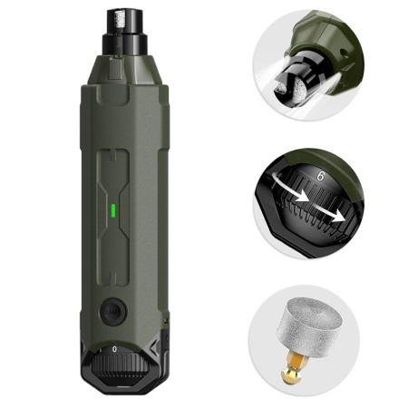 Гриндер для кошек и собак Petwant N60 USB, подсветка, LED индикатор, 6 скоростей, зеленый