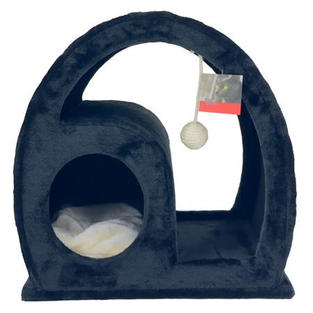 Когтеточка-домик 50х40х50 см, черный