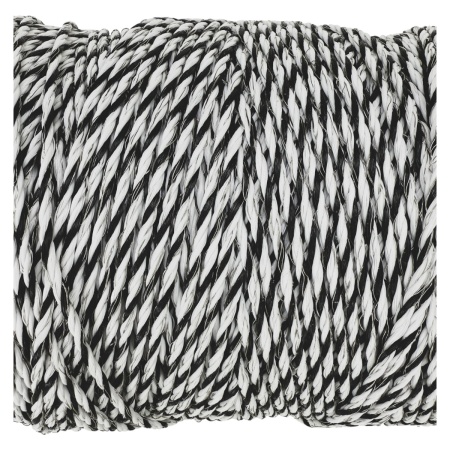 Провод для электропастуха FarmGuard белый с черным 3 мм / 500 м / 5x0,2 мм SS+1х0,2 мм CU