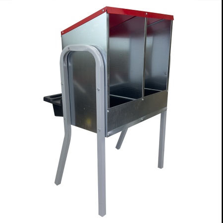 Гнездо для кур несушек 2 секции, на ножках, с яйцесборником