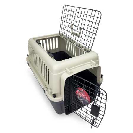 Переноска Safari Range 60х40х40 см для кошек и собак Pet Choice с металлической верхней решеткой