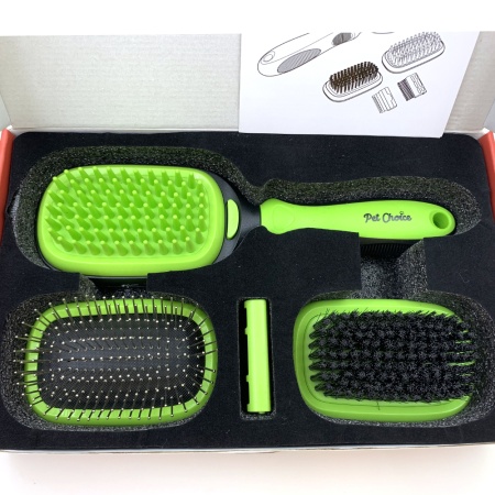 Набор расчесок для груминга животных 5 в 1 щетка массажная, расческа, дешеддер, стриппинг, щетина
