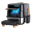 Туалет-домик умный для кошек Petzengo PL-2 60,5х40х39 см с дезодорацией + подставка, нержавеющая сталь​