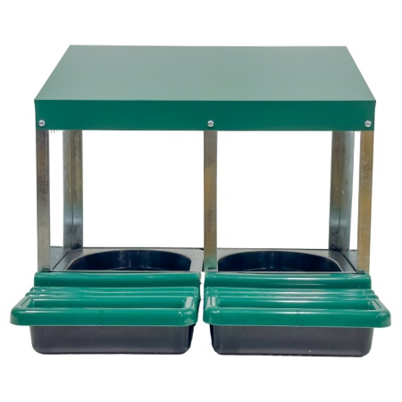 Гнездо для кур несушек HobbyFarm 2 секции с яйцесборником