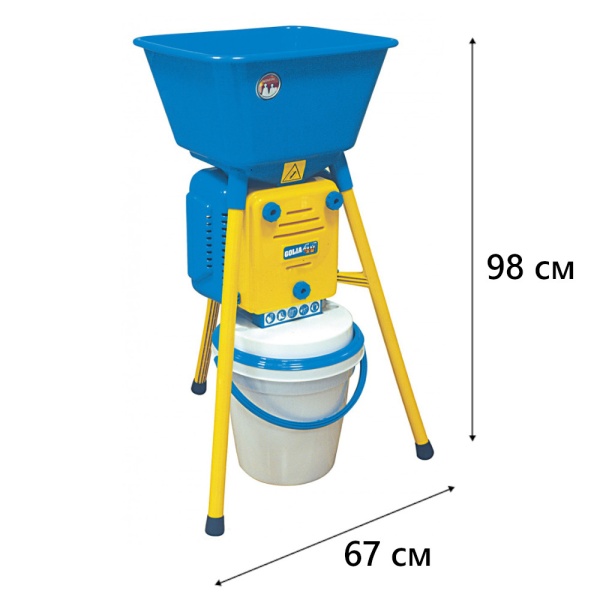 Зернодробилка Novital Golia 4V 750 Вт электрическая для измельчения зерна / в комплекте 4 сита