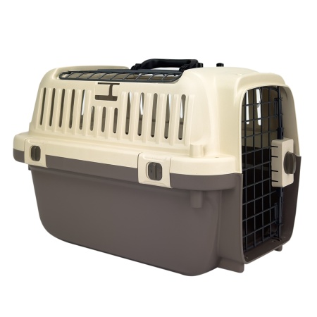 Переноска Superior Range 51х33х33 см для кошек и собак Pet Choice с креплением к ремню безопасности автомобиля и металлической верхней решеткой