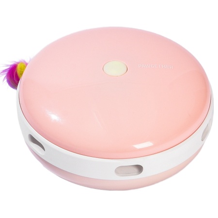 Игрушка для кошек Pawgether PL1 с перьями интерактивная, розовая