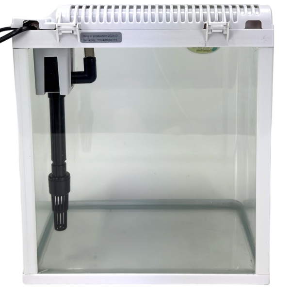 Аквариум Boyu EM-250 панорамный 7,5 л с фильтром и LED-лампой, белый