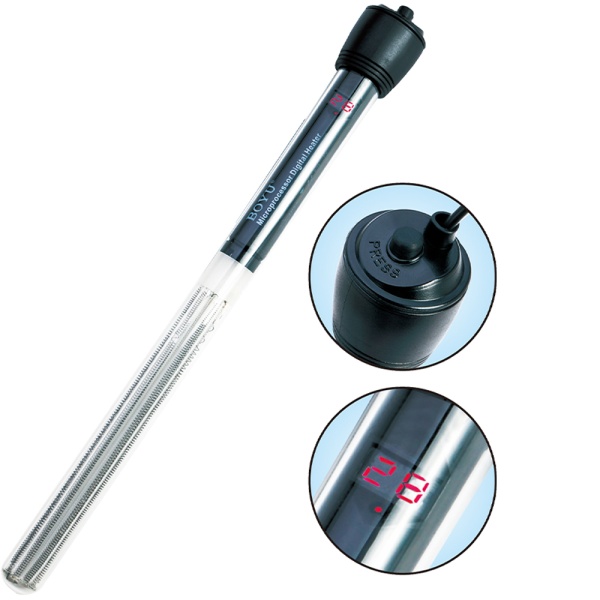 Нагреватель для аквариума Boyu DR-9300 с терморегулятором, LED индикатором и дисплеем, 300 Вт на 300-350 л