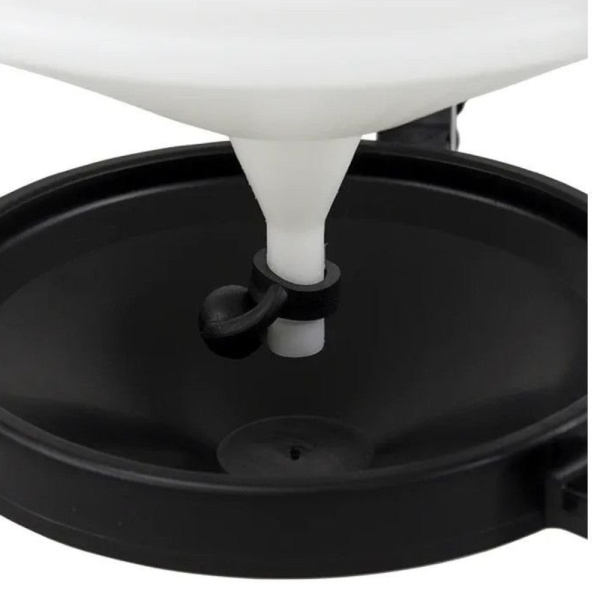 Поилка сифонная 24 л для крупных птиц уток, гусей, индеек, металлические ножки