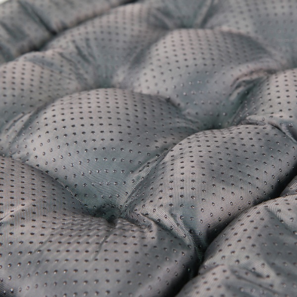 Лежанка матрас стеганый с нескользящим дном для собак 103х72х8 см, графит