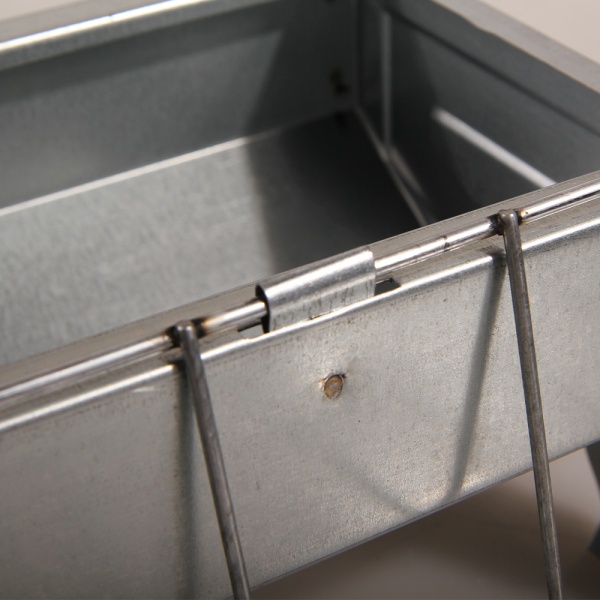 Кормушка лотковая 75 см оцинкованная cталь для кур