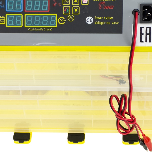 Инкубатор HHD 112 автоматический для яиц на 220В/12В от сети и аккумулятора на 112 яиц