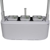 Гидропонная установка HobbyFarm Mini DQ6200-LA, домашний умный смарт сад, 3 ячейки, с фитолампой