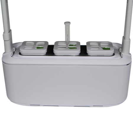 Гидропонная установка HobbyFarm Mini DQ6200-LA, домашний умный смарт сад, 3 ячейки, с фитолампой