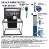 Аквариум Newa Mirabello MIR 70P Plants LEDS, 70 л, с фильтром, нагревателем и освещением рассвет-закат, серый NEW VERSION