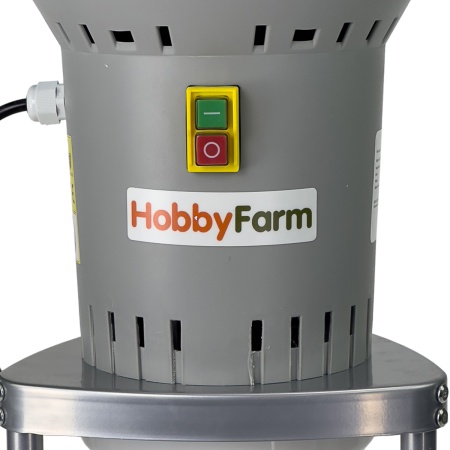 Зернодробилка HobbyFarm EM-50WL, на ножках для измельчения зерна электрическая с функцией мельницы / в комплекте 4 сита